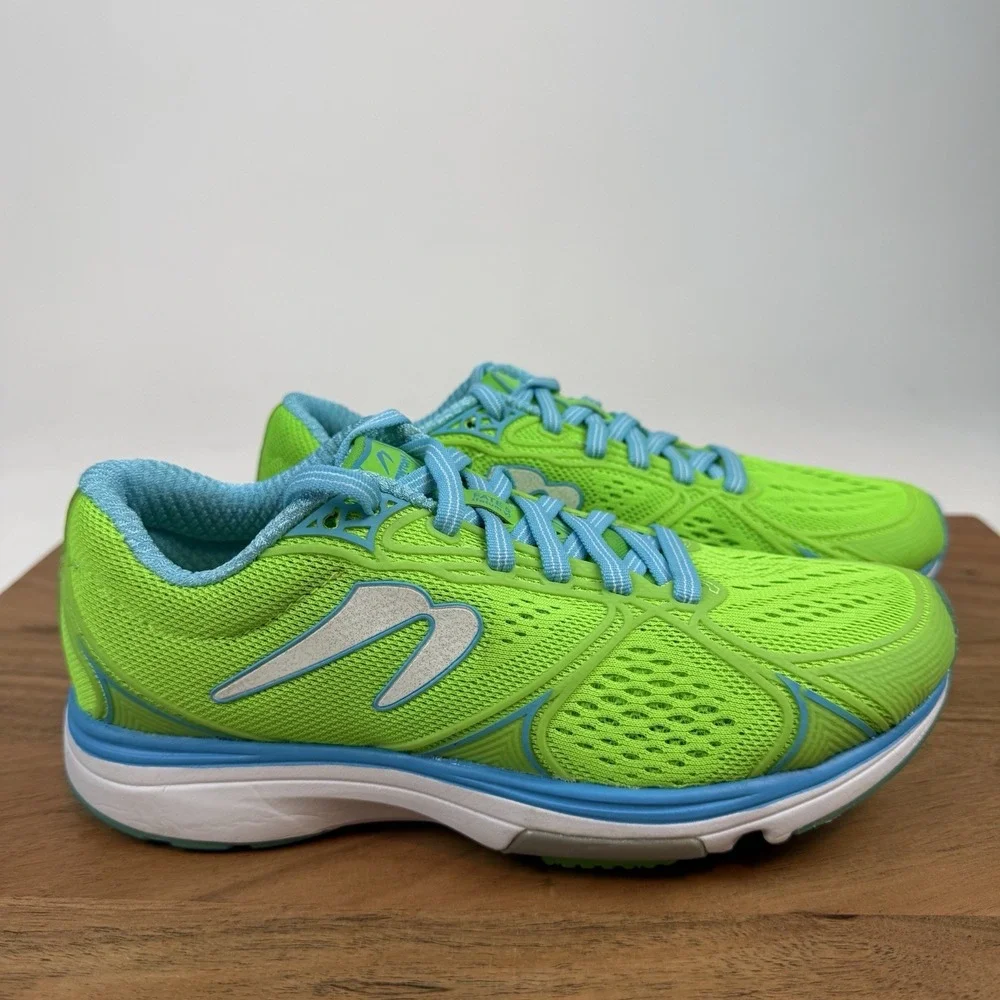 New NIB Womens Newton Fate 5 Neon Green Mesh‎ Athletic Sneakers Shoes Size 6 M